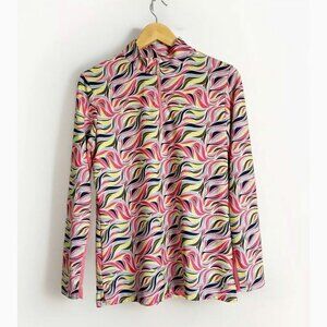 Bette & Court Women’s Medium 1/4 Zip Golf Long Sleeve Top Outdoor Sporty